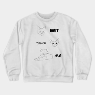 Angry Cat Crewneck Sweatshirt